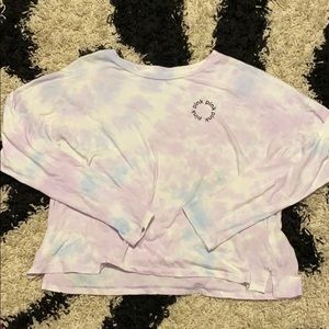 flowy tie dye long sleeve shirt